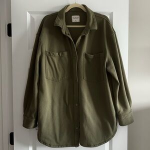 Abercrombie & Fitch Women’s Olive Green Shacket